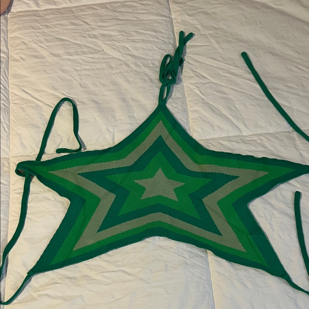 Green Star Patterned Women's Set - image 7